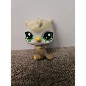 Littlest Pet Shop #4-177 Owl - Tan & Brown with Green Eyes - G4 Thirst